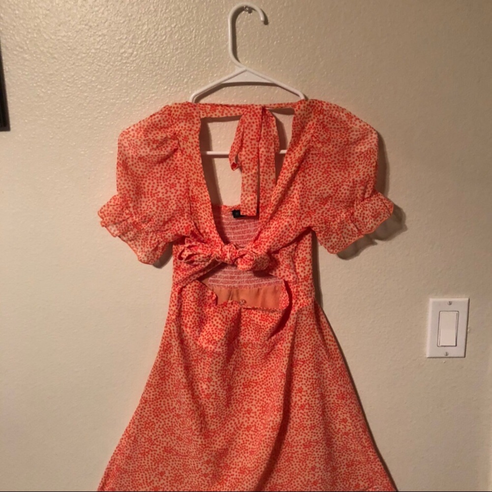 Orange Polk-a-dot dress